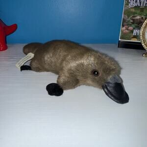 Aussie Bush Toys Platypus Plush Brown Black Duckbill 11” Stuffed Animal